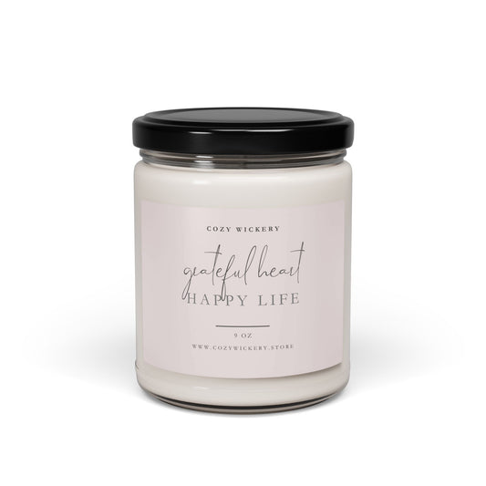 Cozy Wickery Grateful Heart Happy Life Candle product