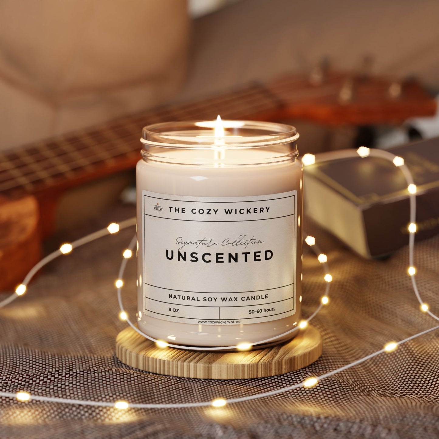 Unscented Soy Candle β Clean, Minimalist, and Eco-Friendly
