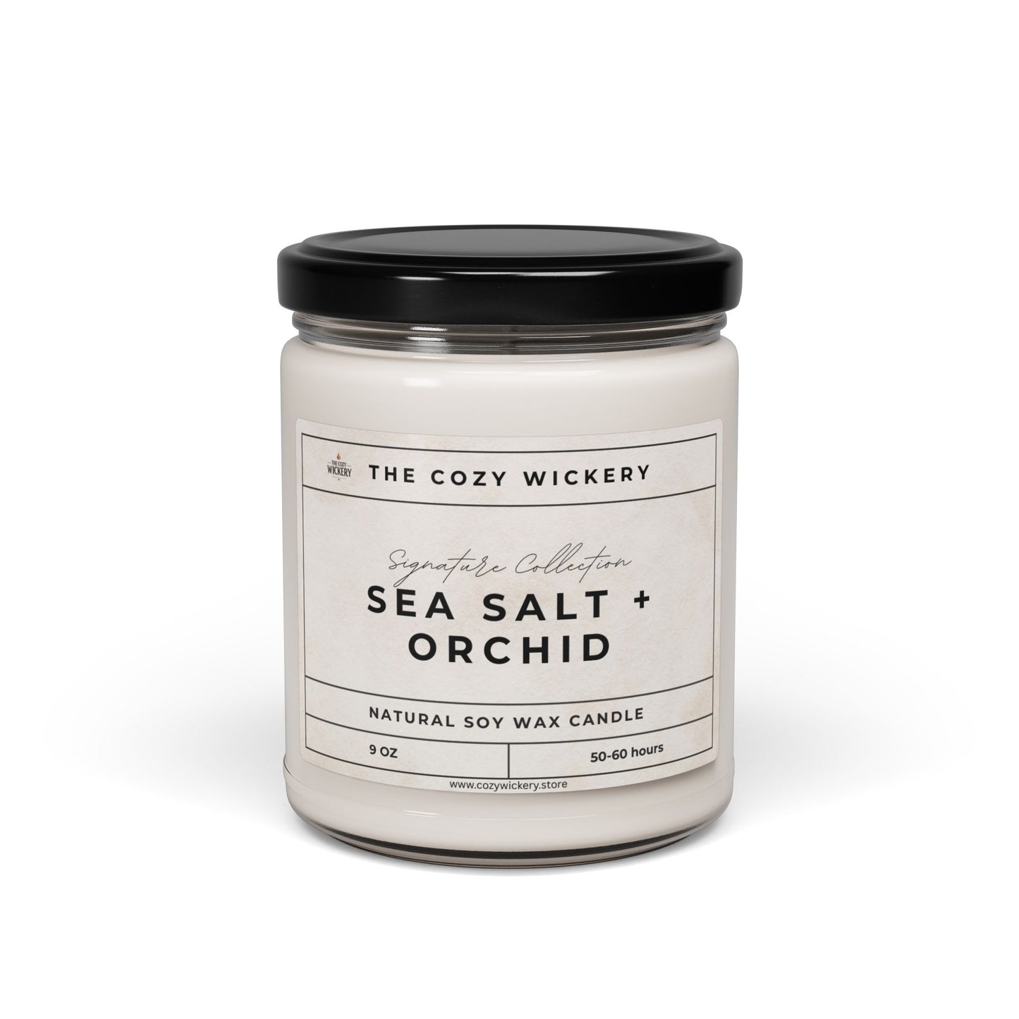 Sea Salt + Orchid Soy Candle β Fresh, Floral, and Tranquil