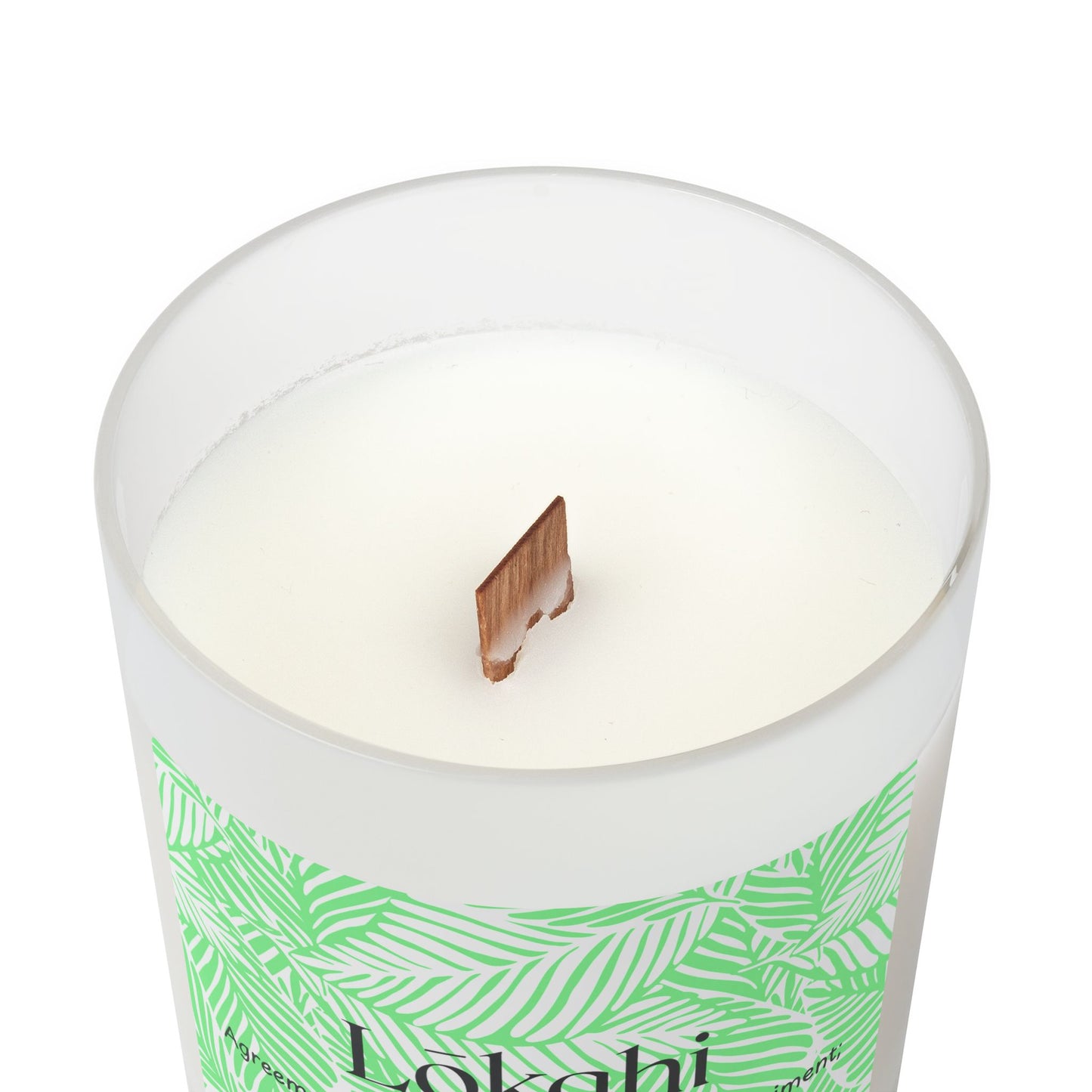 Lokahi Frosted Glass Candle | Scented Soy Candle for Relaxation, Home Decor, Spa Day, Eco-Friendly | 11oz, 50 Hour