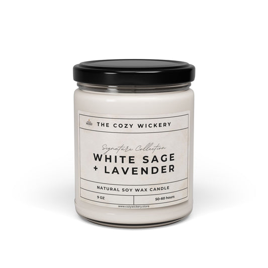 White Sage + Lavender Soy Candle – Cleanse & Calm Your Space