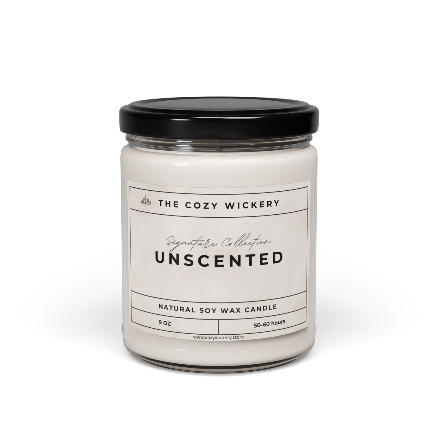 Unscented Soy Candle β Clean, Minimalist, and Eco-Friendly