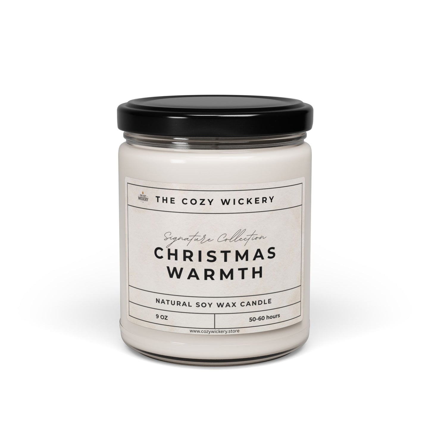 Christmas Warmth Soy Candle β Festive Holiday Home Fragrance