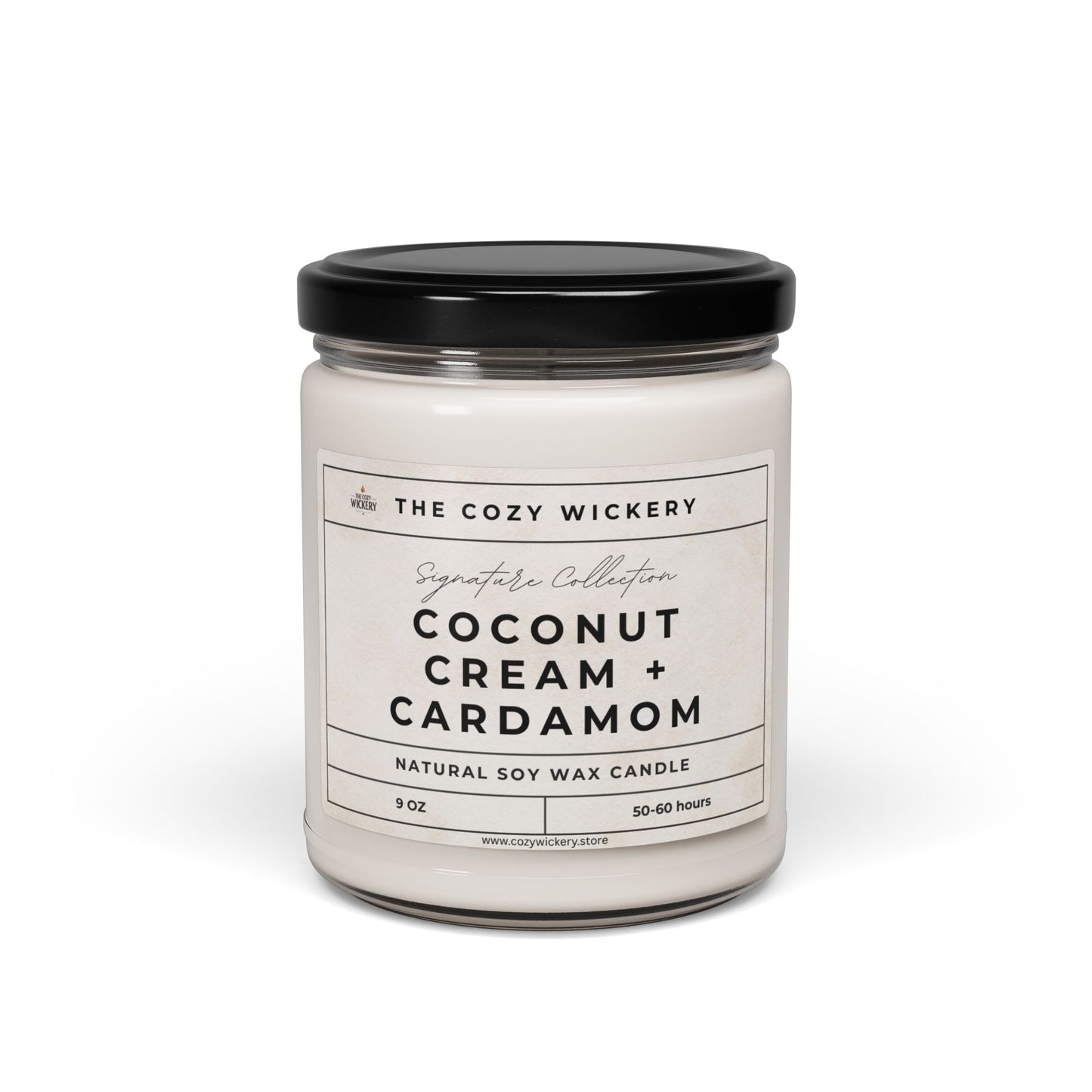 Coconut Cream + Cardamom Soy Candle – Exotic, Luxurious Home Fragrance