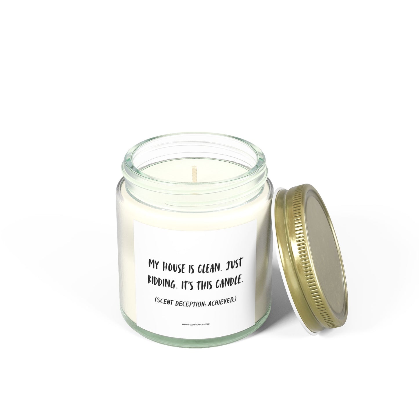 Funny Candle Gift, Coconut Apricot Scented Candle (4oz), Variety of Scents, Relaxing Gift