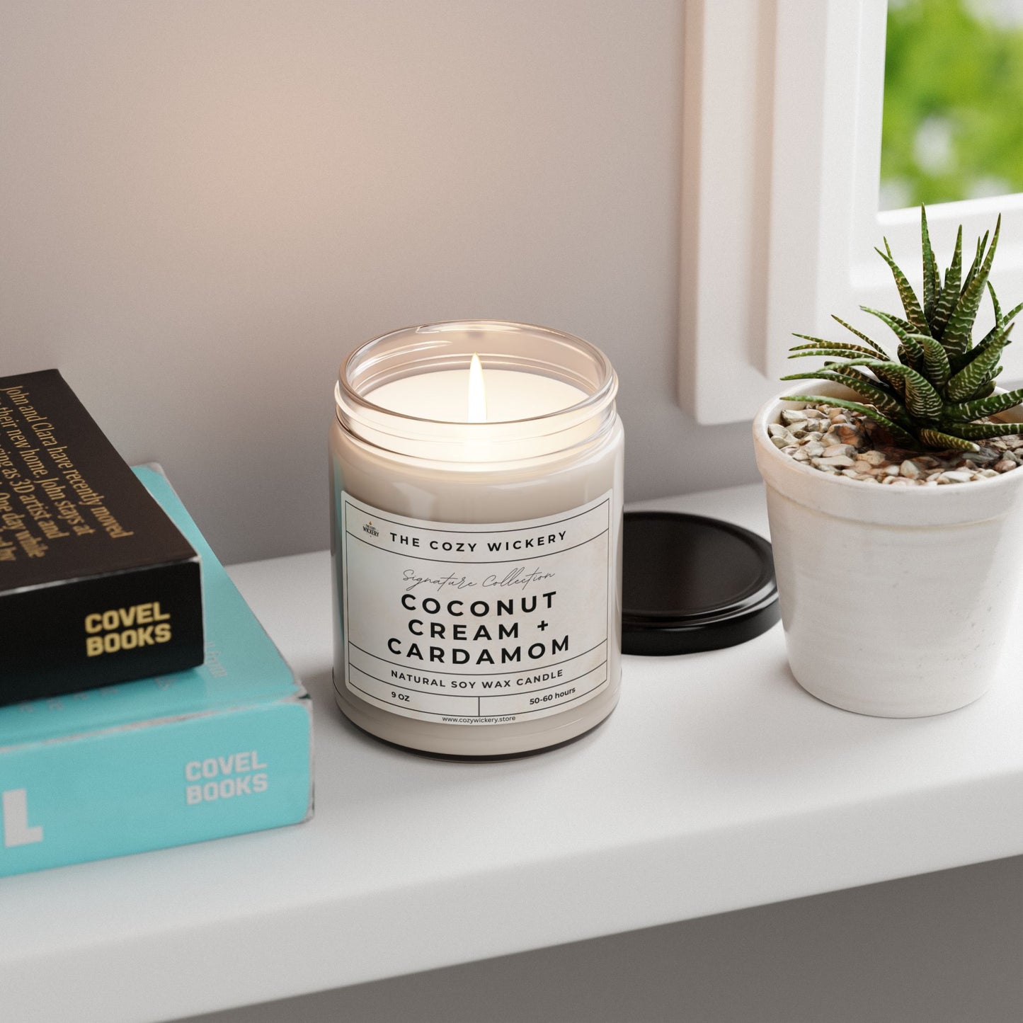 Coconut Cream + Cardamom Soy Candle – Exotic, Luxurious Home Fragrance