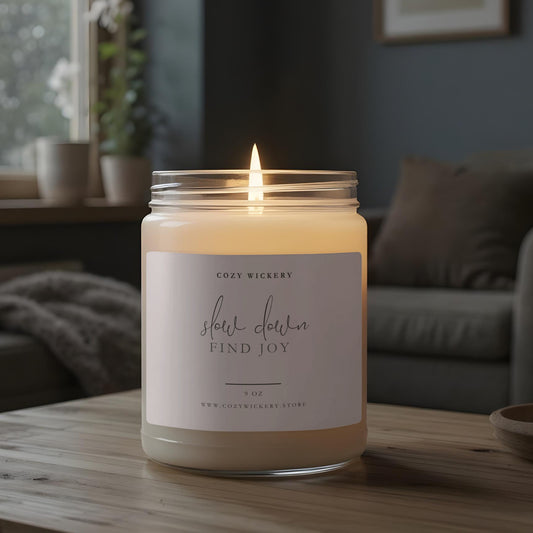 Slow Down Find Joy Aromatherapy Candle product