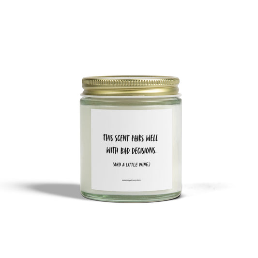 Funny Candle Gift, Coconut Apricot Scented Candle (4oz), Variety of Scents, Relaxing Gift