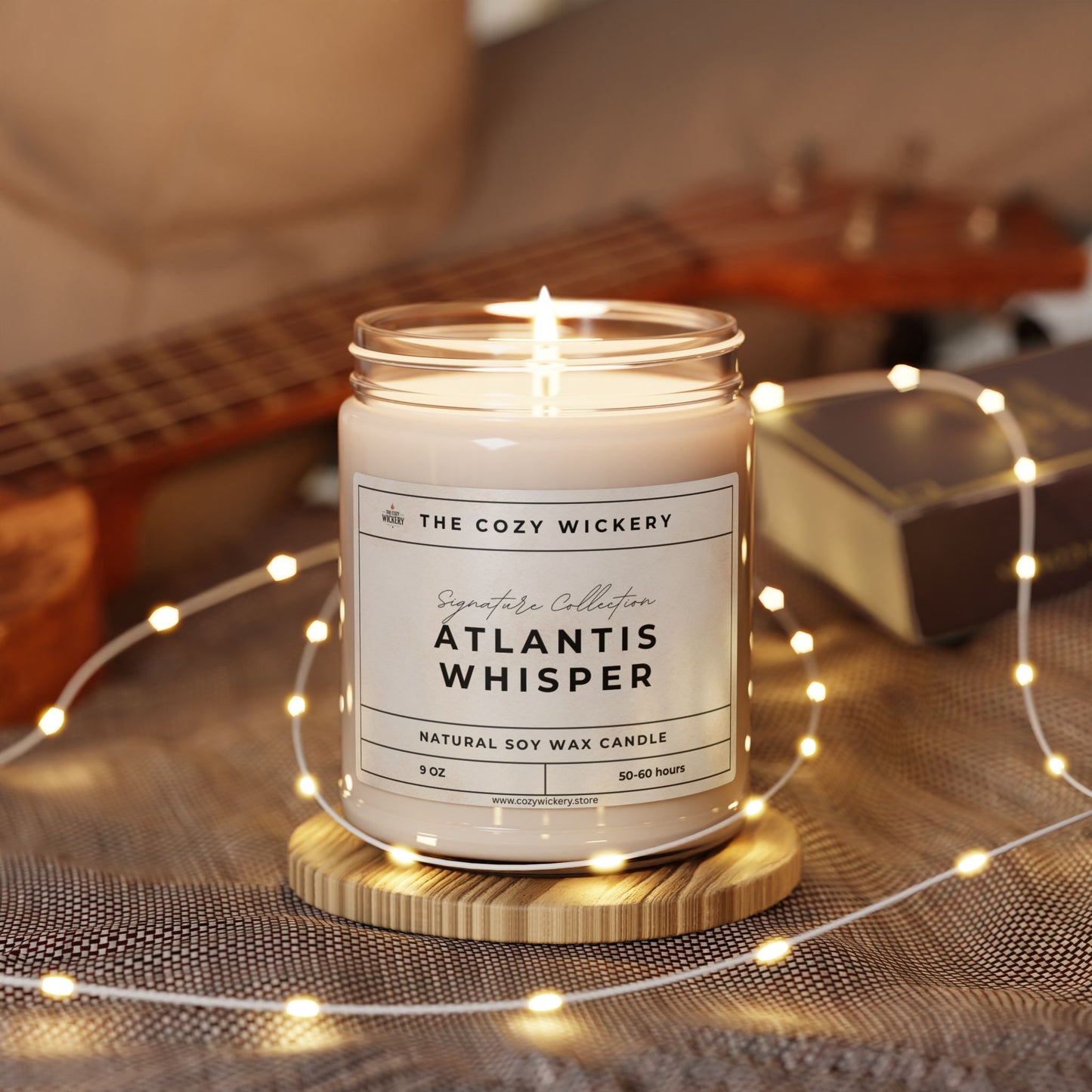 Atlantis Whisper Soy Candle – Ocean-Inspired Luxury for the Soul